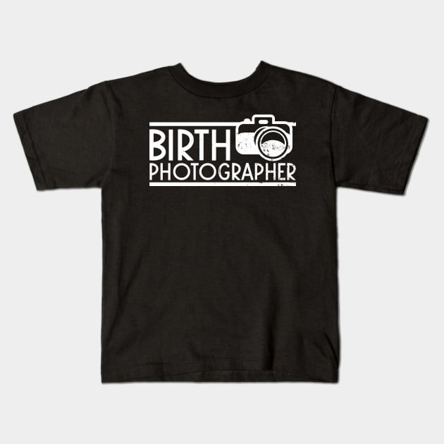 Birth Photographer Shirt | Camera Photography Gift Kids T-Shirt by Gawkclothing